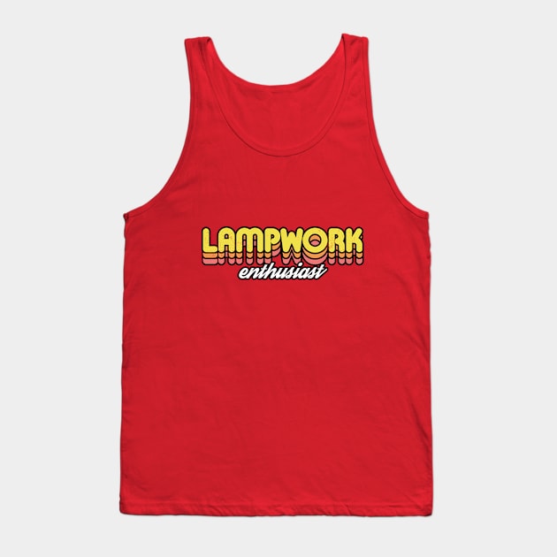 Retro Lampwork Enthusiast Tank Top by rojakdesigns